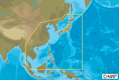 C-MAPA AN-Y050 : MAX-N+ C: ASIA NORTE CONTINENTAL : Océano Índico y Asia - Continental