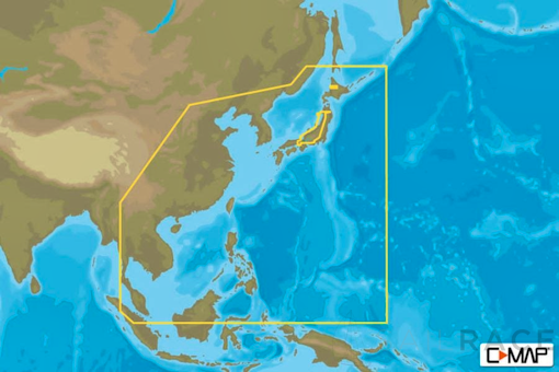 C-MAP AN-Y050 : MAX-N+ C: ASIA NORTH CONTINENTAL : Indian Ocean and Asia  - Continental