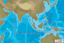 C-MAP AS-Y050 : MAX-N+ C: ASIA SOUTH CONTINENTAL : Indian Ocean and Asia  - Continental