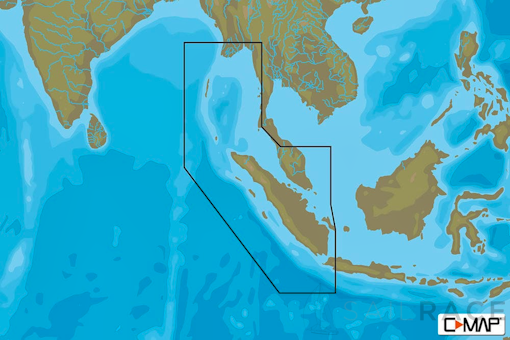 C-MAP AS-Y208 : Singapore  West Thailand  Andaman Is