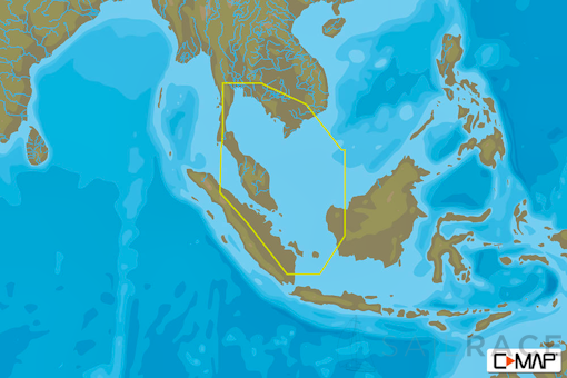 C-MAP AS-Y209 - Singapore And Gulf Of Thailand - MAX-N+  - Asia - Local