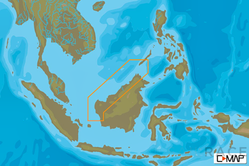 C-MAP AS-Y225 - Eastern Malaysia - MAX-N+  - Asia - Local