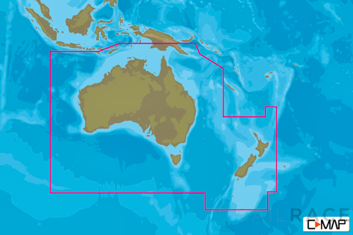C-MAP AU-Y060 MAX-N+ C: AUSTRALIA COASTAL CONTINENTAL : Oceania - Continental