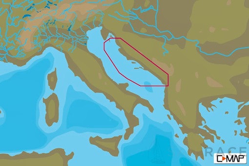 C-MAP EM-N075 : Croatia: Sv Juraj To Shengjini