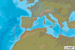 C-MAP EM-N076 - South-West European Coasts - MAX-N - European - Wide