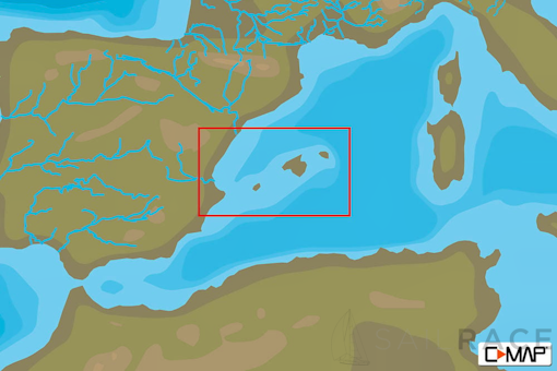 C-MAP EM-N139 : MAX-N L: ALICANTE TO C.TORTOSA AND BALEARIC ISLAND : Mediterranean and Black Sea - Local