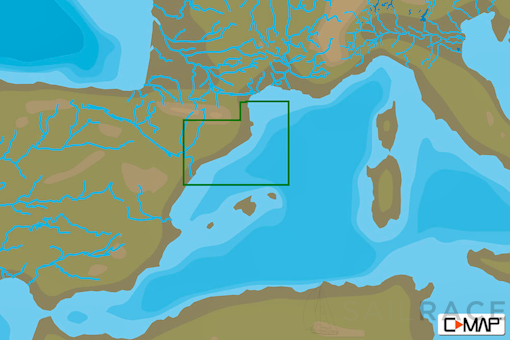 C-MAP EM-N140 : MAX-N L: PENISCOLA TO PORT LA NOUVELLE : Mediterranean and Black Sea - Local