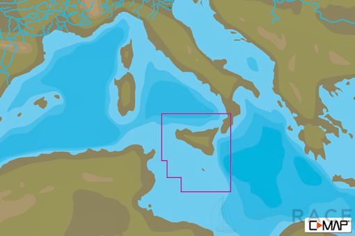 C-MAP EM-N146 : MAX-N L: SICILY : Mediterranean and Black Sea - Local