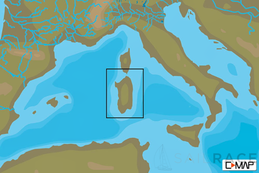 C-MAP EM-N148 : MAX-N L: SARDINIA : Mediterranean and Black Sea - Local