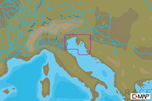 C-MAP EM-N152 : MAX-N L: RAVENNA TO PAKOSTANE : Mediterranean and Black Sea - Local