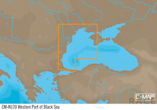 C-MAP EM-Y120 : Western Part of Black Sea