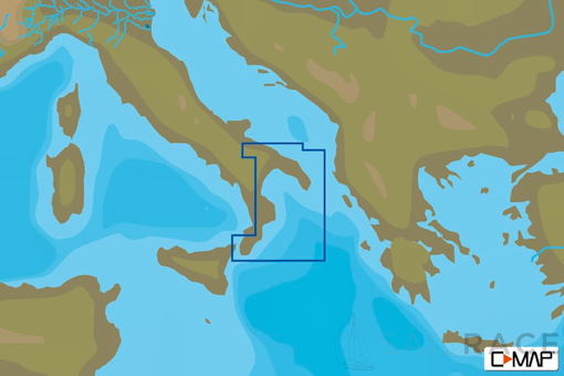 C-MAP EM-Y153 : MAX-N+  L GIOIA TAURO TO BARI : Mediterranean and Black Sea - Local