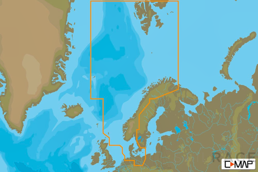 C-MAP EN-D300 - North Sea And Denmark - 4D - European - Wide