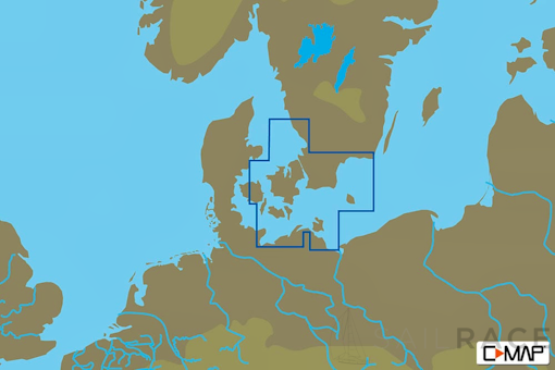 C-MAP EN-N331 : MAX-N L: VARBERG TO LUBECK : North and Baltic Seas - Local