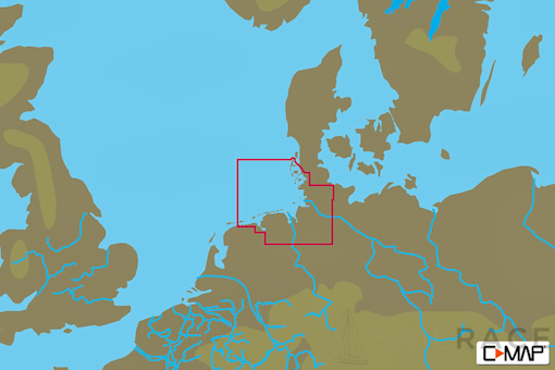 C-MAP EN-N334 : MAX-N L: EEMSHAVEN TO SYLT : North and Baltic Seas - Local
