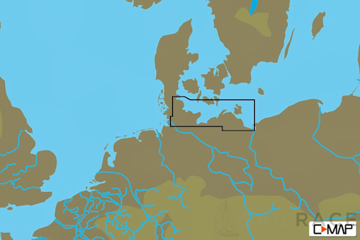 C-MAP EN-N335 : MAX-N L: FLENSBURG TO SWINOUJSCIE : North and Baltic Seas - Local