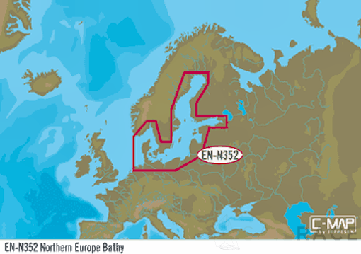 C-MAP EN-N352 : Northern Europe Bathy