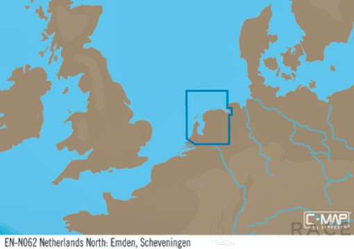 C-MAP EN-Y062 : Netherlands North- Emden  Scheveningen
