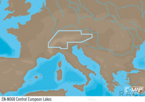 C-MAP EN-Y068 : Central European Lakes