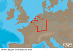 C-MAP EN-Y076 - Belgium Inland And River Rhein - MAX-N+ - European - Local