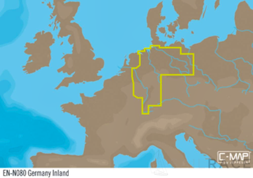 C-MAP EN-Y080 : Germany Inland
