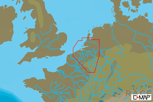 C-MAP EN-Y330 : MAX-N+ L: BELGIUM IN:NIEUWPOORT TO AMSTERDAM : Freshwaters West Europe - Local