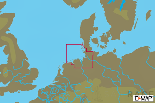 C-MAP EN-Y334 : MAX-N+ L: EEMSHAVEN TO SYLT : North and Baltic Seas - Local