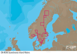 C-MAP EN-Y590 : Scandinavia Inland Waters