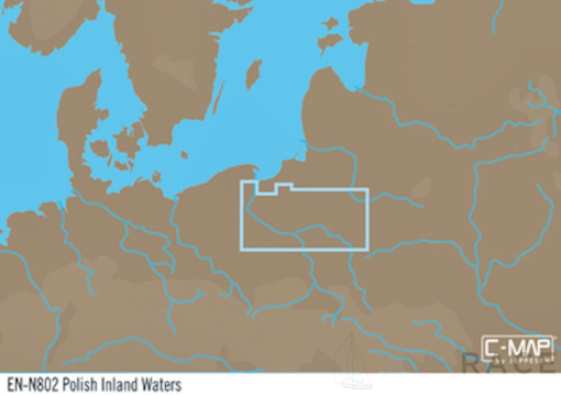 C-MAP EN-Y802 : Polish Inland Waters