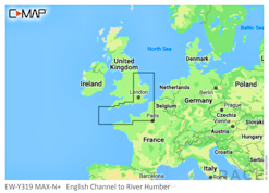 C-MAP ENGLISH CHANNEL TO RIVER HUMBER-MAX-N+