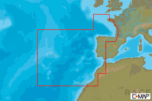 C-MAP EW-D228 - West European Coasts - 4D - European - Wide