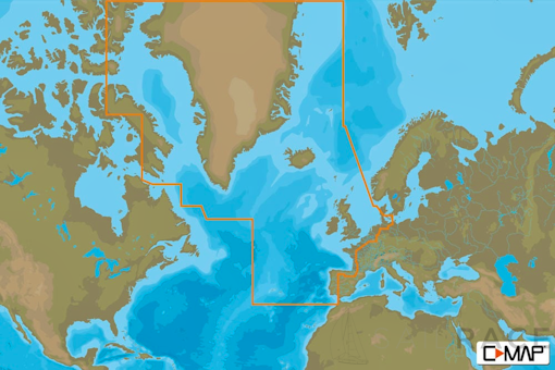 C-MAP EW-M009 - Atlantic European Coasts - MAX - European - Megawide