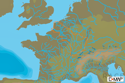 C-MAP EW-N230 : France North East Inland Waters