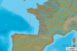 C-MAP EW-N315 : MAX-N L: SANTANDER TO BRIGNEAU : West European Coasts - Local