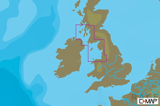C-MAP EW-N322 : MAX-N L: IRISH SEA AND NORTH CHANNEL : West European Coasts - Local