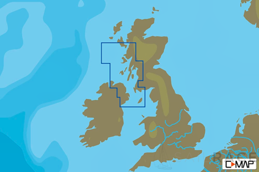 C-MAP EW-N323 : MAX-N L: KYLE OF LOCHALSH TO ISLE OF MAN : West European Coasts - Local
