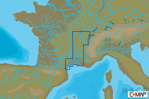 C-MAP EW-Y234 : France South Inland Waters