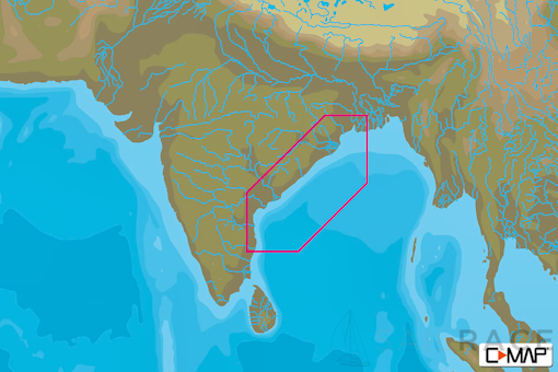 C-MAP IN-N214 - India North East Coasts - MAX-N - Asia - Local