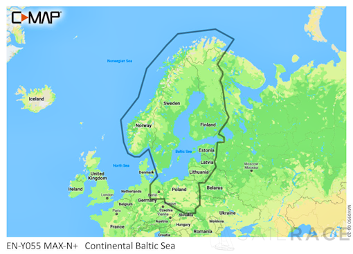 C-MAP MAX-N+ Continental Chart -  Baltic Sea