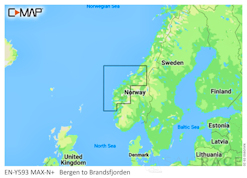 C-MAP MAX-N+ Local Chart Bergen to Brandsfjorden