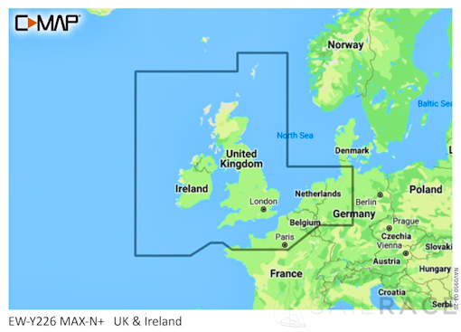 C-MAP MAX-N+ Wide Chart UK & Ireland