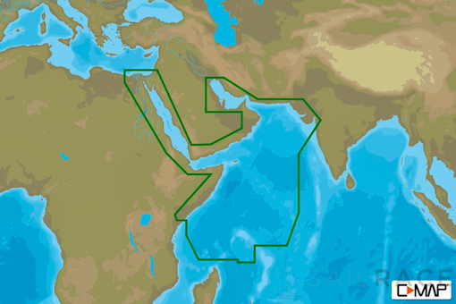 C-MAP ME-N204 : Red Sea To The Gulf And Seychelles Is.