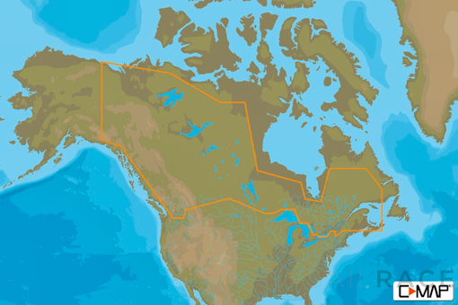 C-MAP NA-N048 : Canadian Lakes