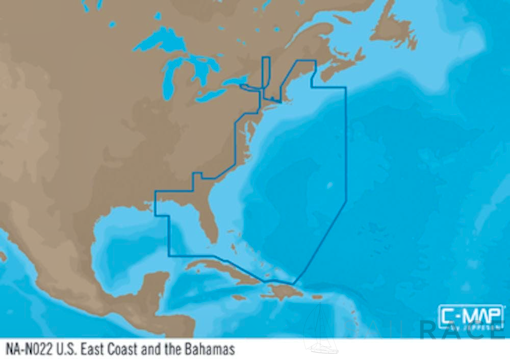 C-MAP NA-Y022 : USA East Coast and the Bahamas