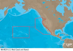 C-MAP NA-Y024 : USA West Coast and Hawaii