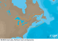 C-MAP NA-Y026 : Great Lakes  Northeast Coast   Appr.