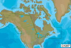 C-MAP NA-Y037 : MAX-N+ C: CANADA CONTINENTAL : Freshwaters North America - Continental