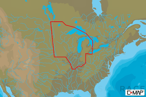 C-MAP NA-Y072 - US. Lakes: North Central - MAX-N+ - AMER - Lake Insight HD