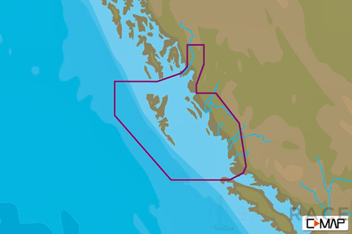 C-MAP NA-Y958 : Queen Charlotte Sound to Dixon Entrance