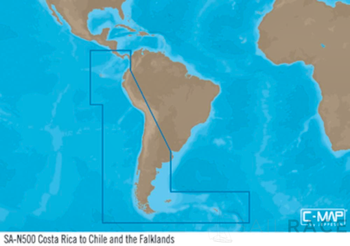 C-MAP SA-Y500 : Costa Rica to Chile to Falklands